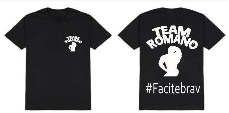 T-SHIRT TEAM ROMANO #FACITEBRAV